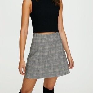 Aritzia Babaton Plaid Skirt, Size 2